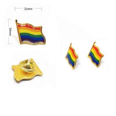 Mini Gay Pride Badge/Pin