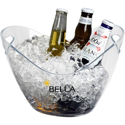 Ice Bucket Clear Plastic 3.5 Liter