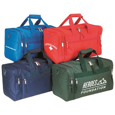 17" Solid Color 600Denier Polyester Duffel Bag