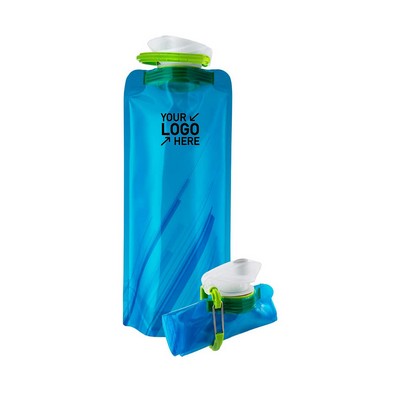 Solid Flexible Water Bottle With Carabiners