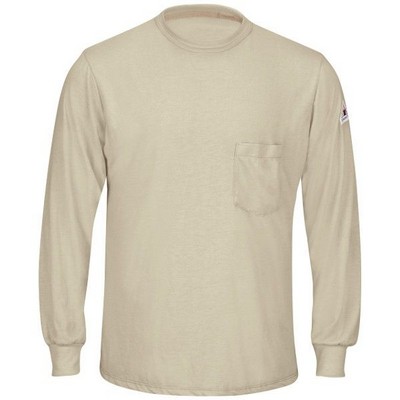 Bulwark® Men's Long Sleeve Lightweight Knit T-Shirt - Khaki Tan