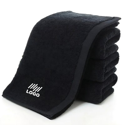 Cotton Salon Beauty Spa Black Barber Towels