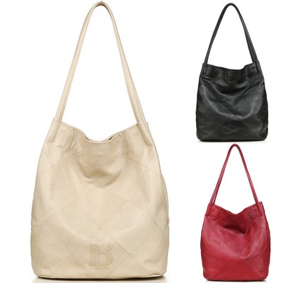 Genuine Leather Bucket Bags for Women