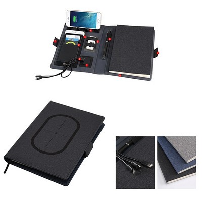 Padfolio with Phone Stand & 4000mAh Powerbank