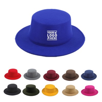 Fedora Hat Brim Flat