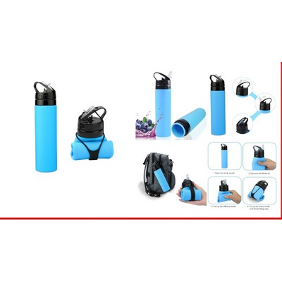 Collapsible Silicone Water Bottle