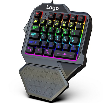 Wired 35 Keys One Handed Gaming Keyboard