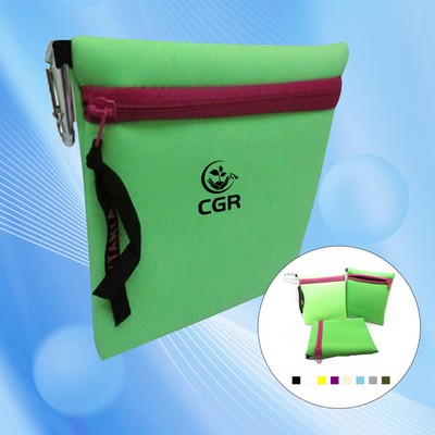 Flexible Polymer Organizer Pouch for Accessories