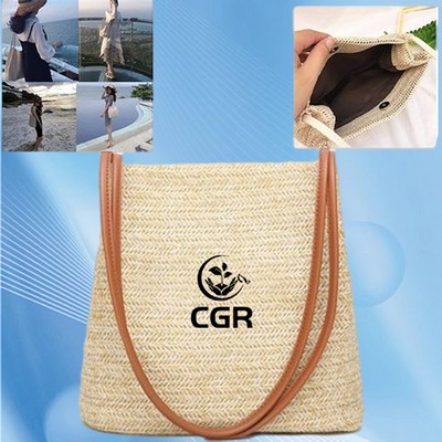 Women's Straw Tote Bag