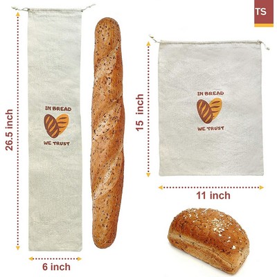 Organic Linen Bread Bag