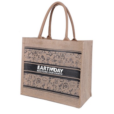 Burlap Reusable Grocery Bag