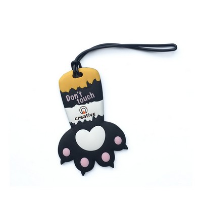 Cat Paw PVC Luggage Tag