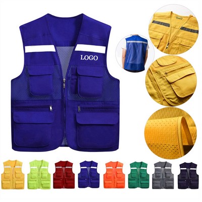 Breathable Safety Workwear With Pockets