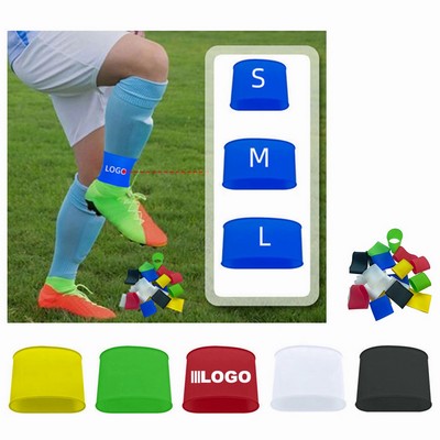 Silicone Soccer Leg Bands Shin Ankle Guard Strap