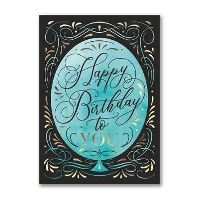 Balloon Flourish Birthday Card