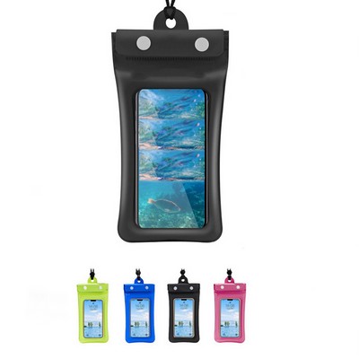 Floating Waterproof Cell Phone Case With Layard