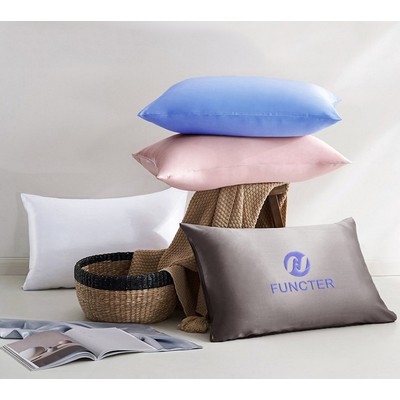 20 x 30 Inch Premium 19 Momme Square 100% Mulberry Silk Throw Pillowcase With Hidden Zipper