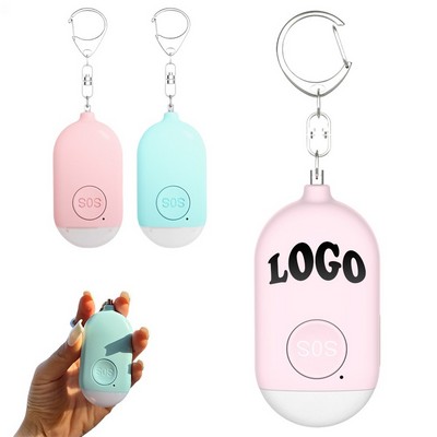 Round Safety Alarm Keyring