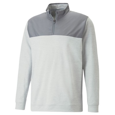 Puma® Golf Men's CLOUDSPUN Colorblock Quarter Zip Pullover