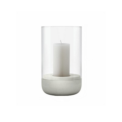 blomus Calma Concrete White Medium Hurricane Lamp