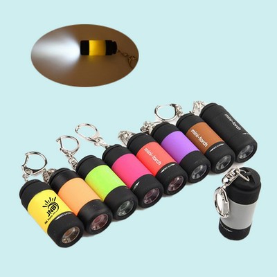 Rechargeable Keychain LED Flashlights for Camping Outdoors Emergency