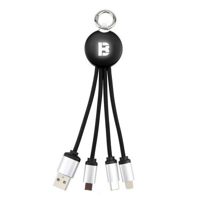 3 in 1 Light Up Logo Charging Cable