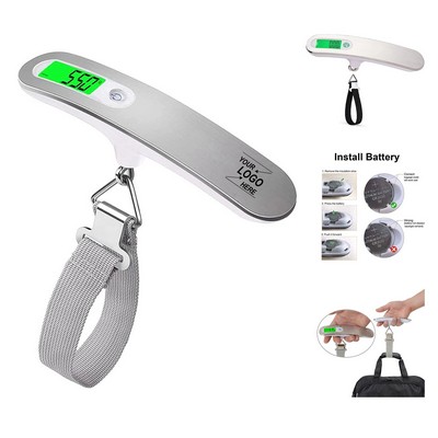 Digital Travel Luggage Scale, Portable 50Kg Capacity with Battery