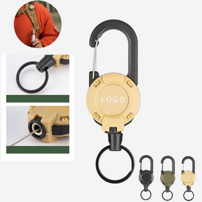 Steels Retractable Cord Key Ring