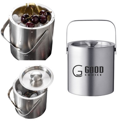 Bar Double Layer Stainless Steel Ice Bucket