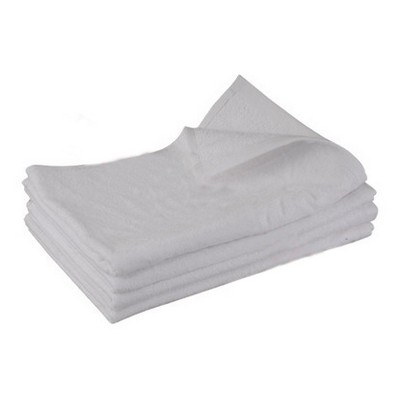 16x26 - White Velour Hand Towels 100% Cotton - 3.2 Lb/Dz