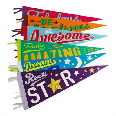 4" x 10" Full Color Felt Pennant