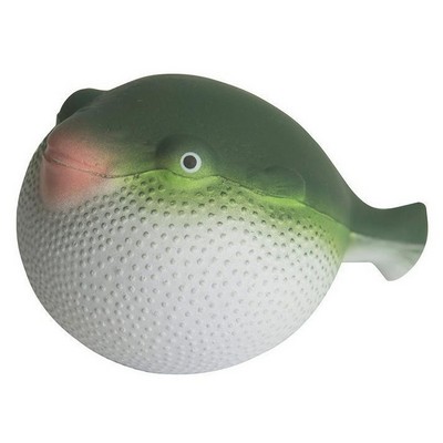 Green Pufferfish Stress Ball