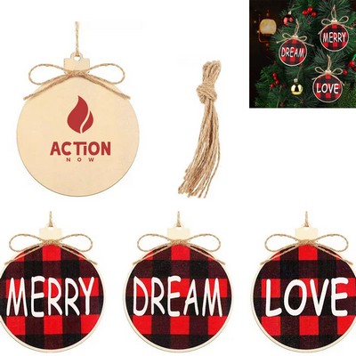 10 Pcs Christmas Tree Round Decorations