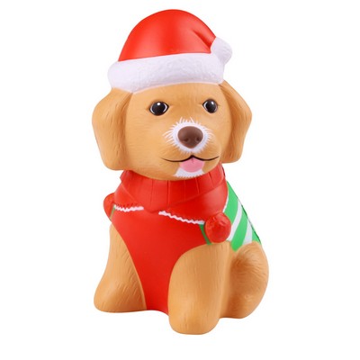 Foam Slow Rebound Standing Christmas Dog Stress Ball