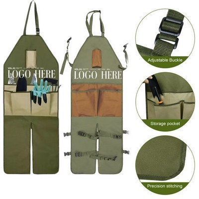 Gardening Apron w/ Pockets and Harvesting Pouch