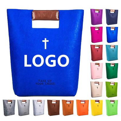 Bible Bag Felt Bible Tote Bible Carrying Case Church Bag