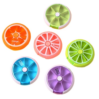 Candy Color Dispensing Rotary Pill Box