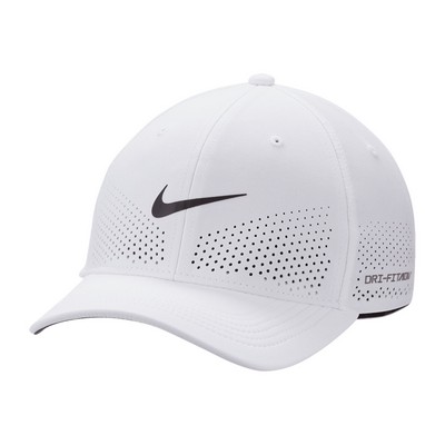 Nike® Dri-FIT ADV Rise Structured SwooshFlex Cap - White