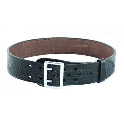 2 1/4" Basket Weave Leather Belt