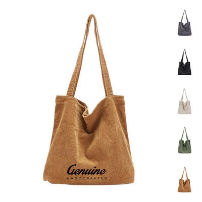 Corduroy Tote Bag