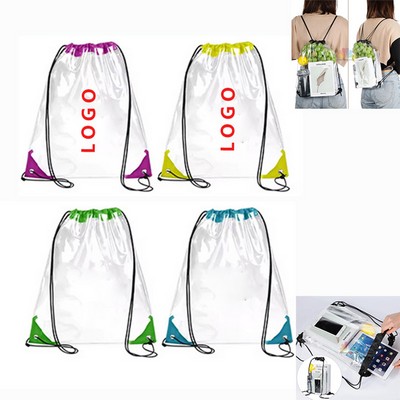 Clear Drawstring Bag