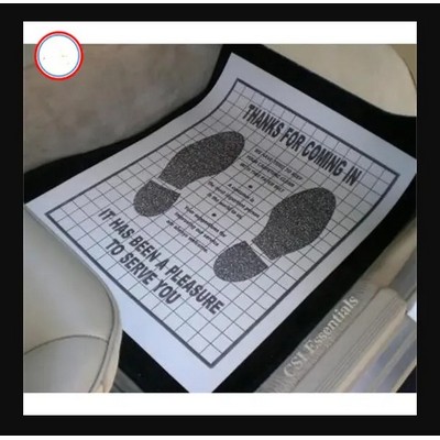 Paper Disposable White Car Mats