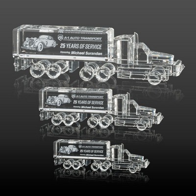 Crystal 18 Wheeler Award 3D