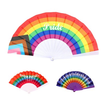 Custom Full Color Handheld Folding Fan 9"