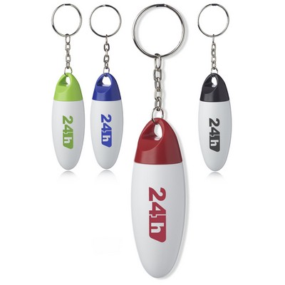 Dallas Plastic Pill Bottle Keychains