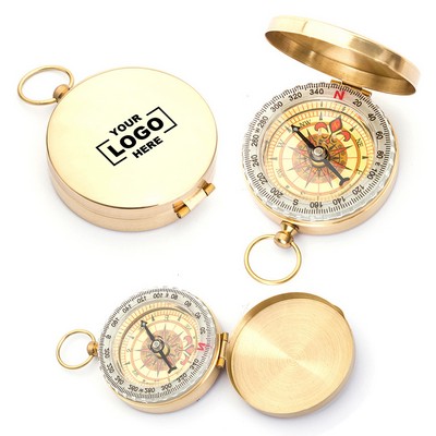 Glow-in-the-Dark Copper Outdoor Compass