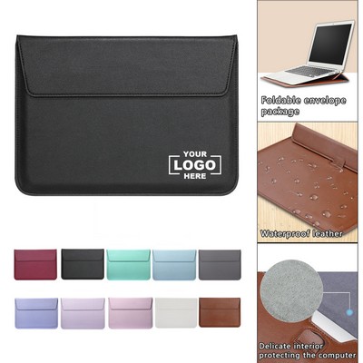 Waterproof PU Leather Laptop Sleeve Case