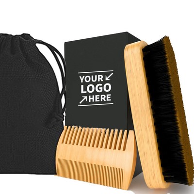 Beard Brush & Comb Set