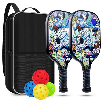 Premium Pickle Ball Set with 4 Balls & Carrying Bag