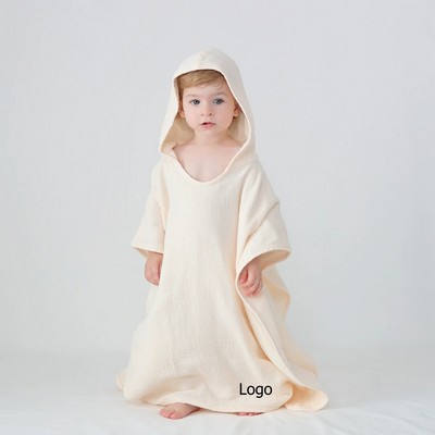 Hooded Baby Poncho Towel Baby Bath Towel